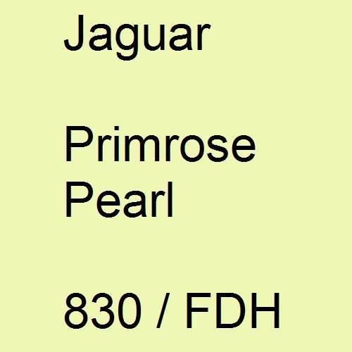 Jaguar, Primrose Pearl, 830 / FDH.